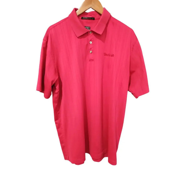 Nike Fit Dry Tiger Woods Collection Golf Polo Shirt Red Size XL - Picture 1 of 7